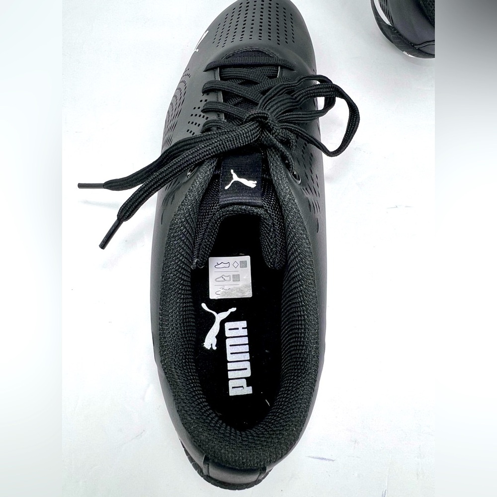 PUMA MOTORSPORT LEGACY DRIFT 5 ULTRA 2, FERRARI LOGO BLACK & WHITE, SIZE 10.5 - Picture 15 of 17